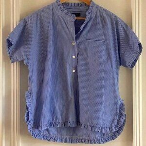 JCrew Striped Short Sleeve Top